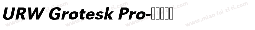 URW Grotesk Pro字体转换